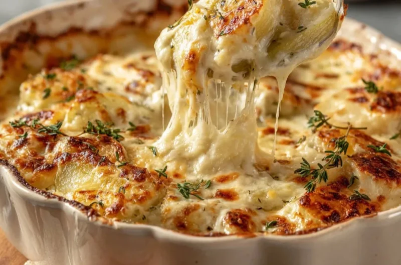 Decadent Cheesy Potato Gratin