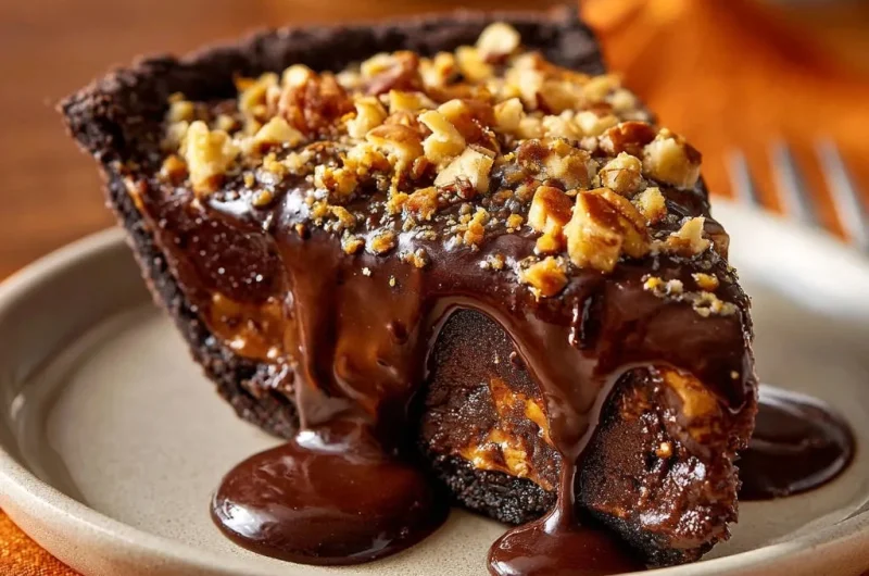 Decadent Chocolate Caramel Nut Pie