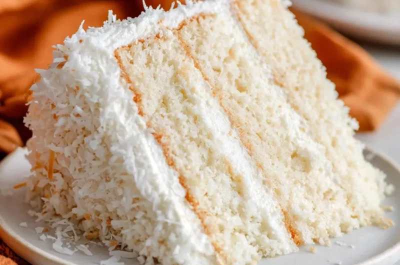 Fluffy Coconut Layer Cake