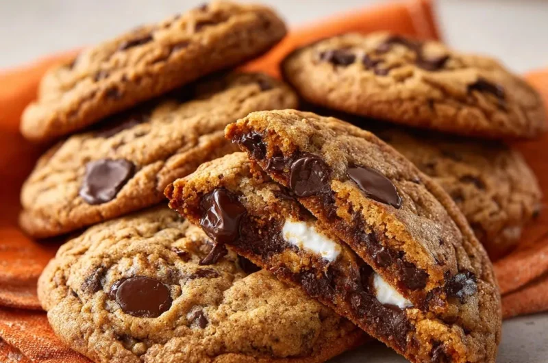 Gooey S'mores Stuffed Cookies