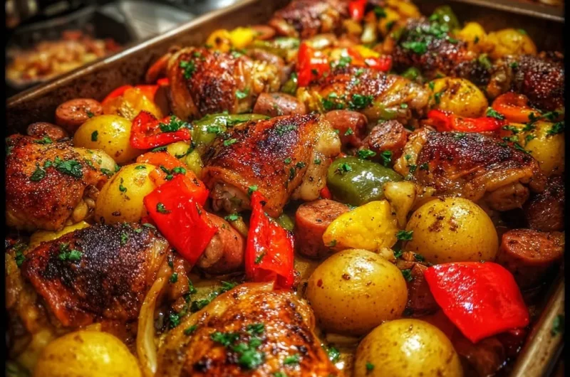 One-Pan Roasted Chicken & Sausage with Potatoes
