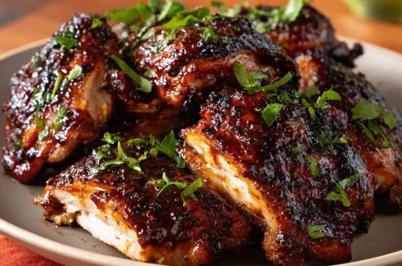 Perfectly Glazed Chicken Thighs