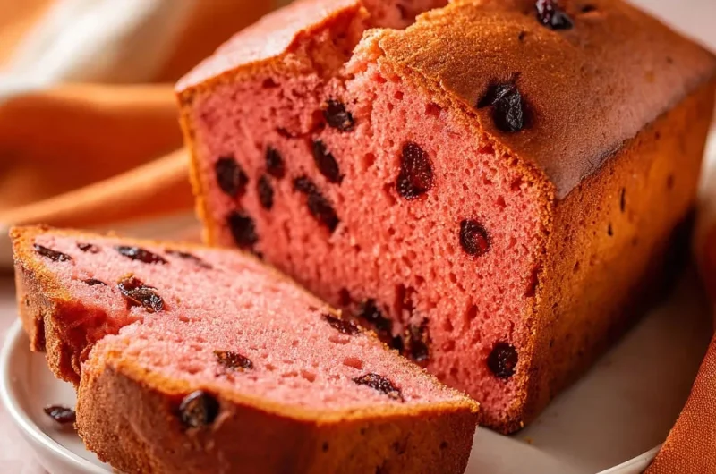 Perfectly Moist Pink Raisin Loaf