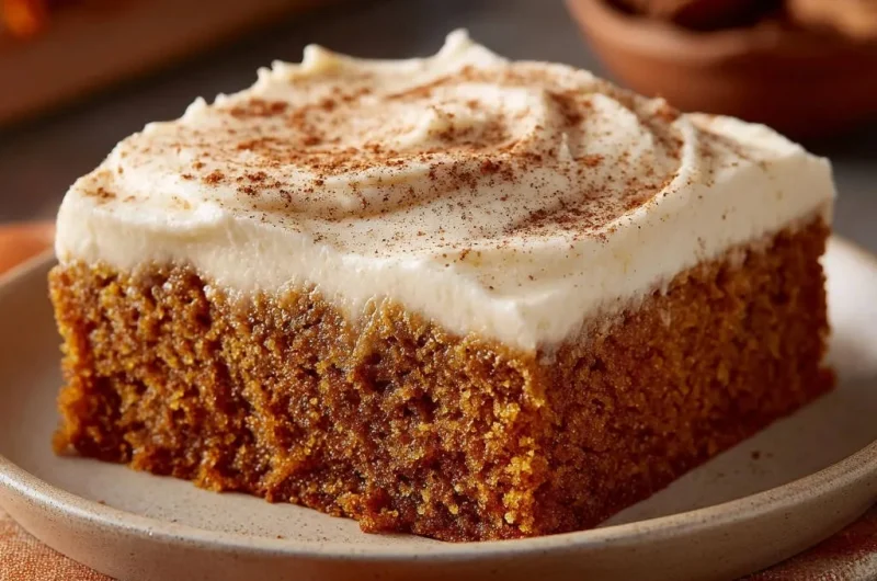 Pumpkin Spice Cake with Cream Cheese Frosting