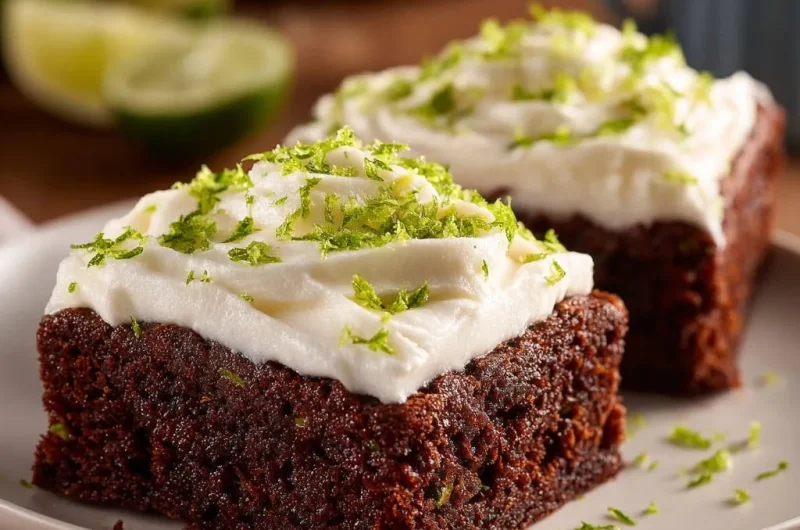 Ultra-Moist Chocolate Lime Squares