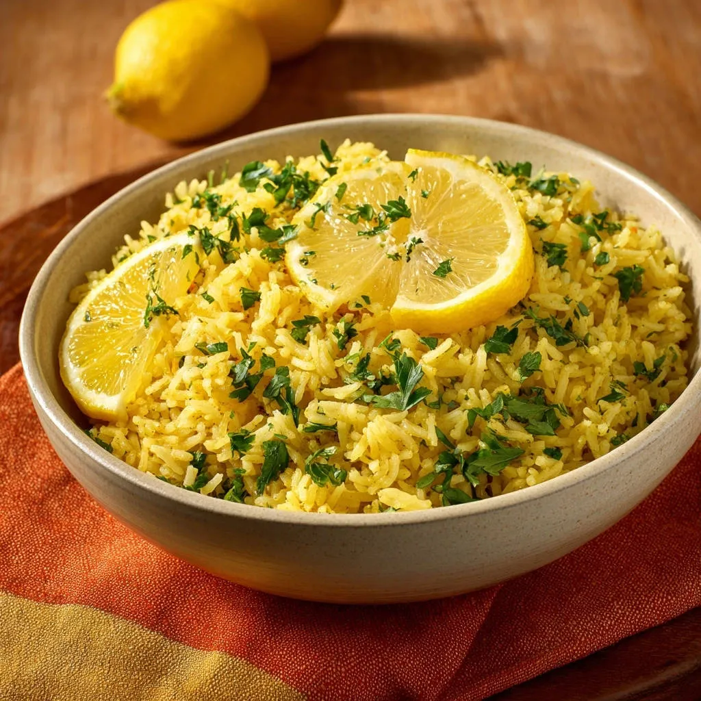 Bright Lemon Herb Rice: Perfectly Fluffy, Never Sticky - recipe image