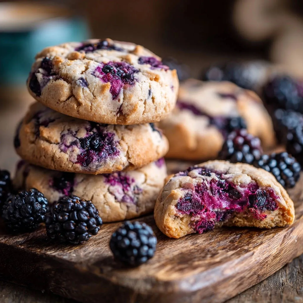 Bursting Blackberry Cookies: The Secret to Never-Soggy Bites - recipe image