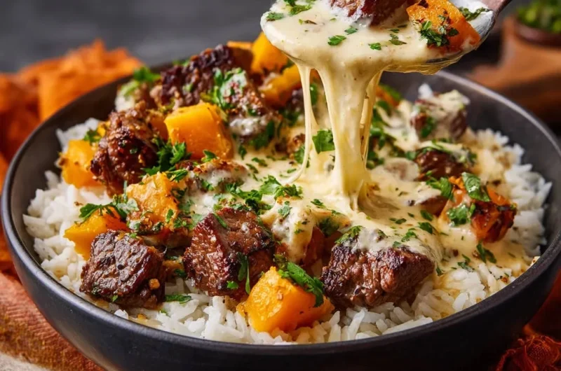 Cheesy Beef Squash