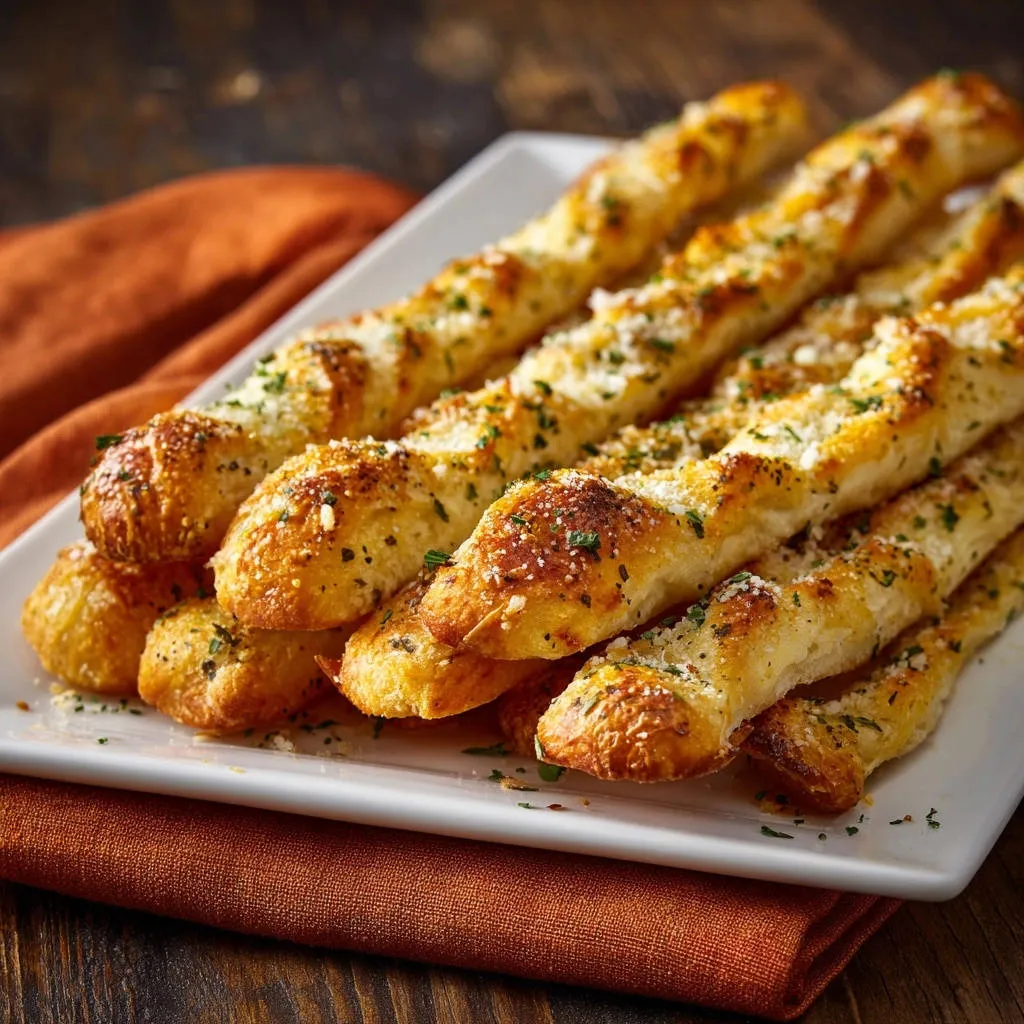 Cheesy Garlic Breadsticks: Your Secret to Golden Crispiness - recipe image