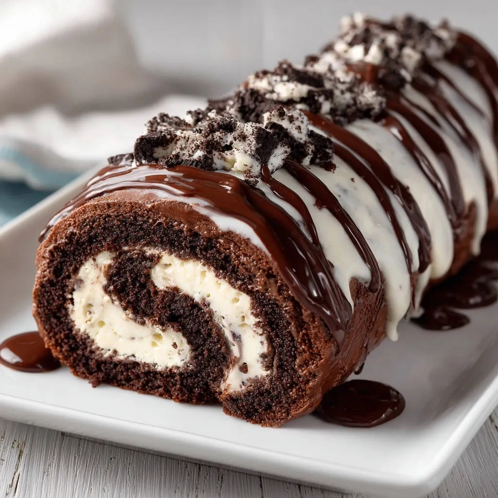 Chocolate Cream Roll Cake: No Cracks, Just Perfection! - recipe image