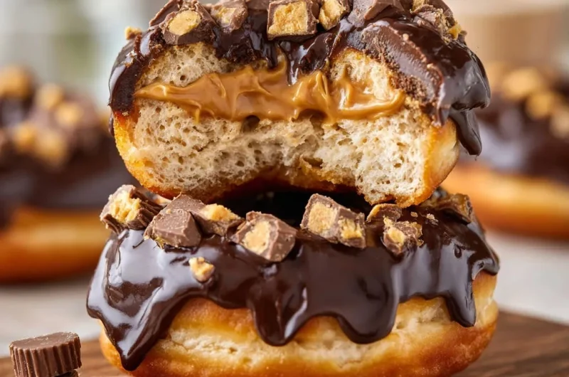 Chocolate Peanut Butter Cup Donuts