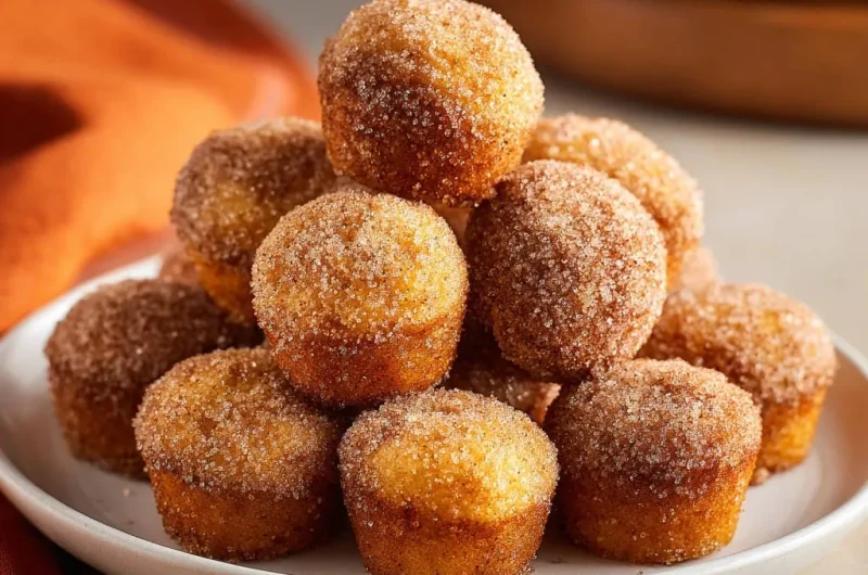 Easy Cinnamon Sugar Mini Muffins