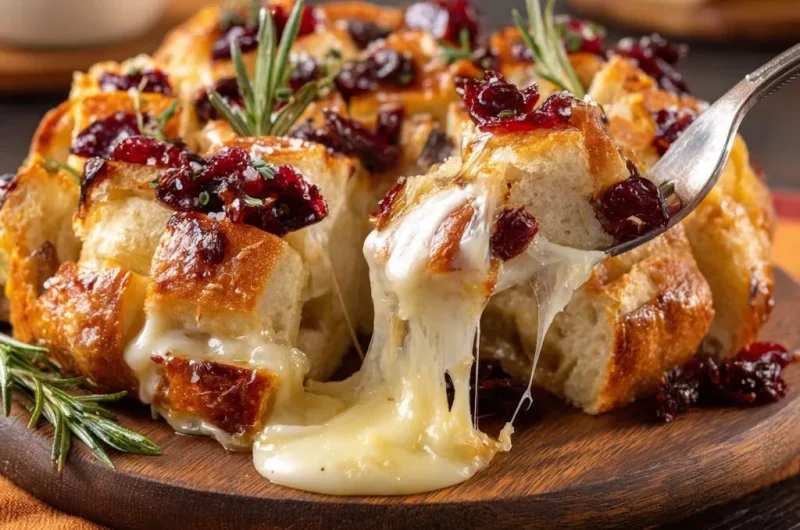 Cranberry Rosemary Pull-Apart Cheese Bread