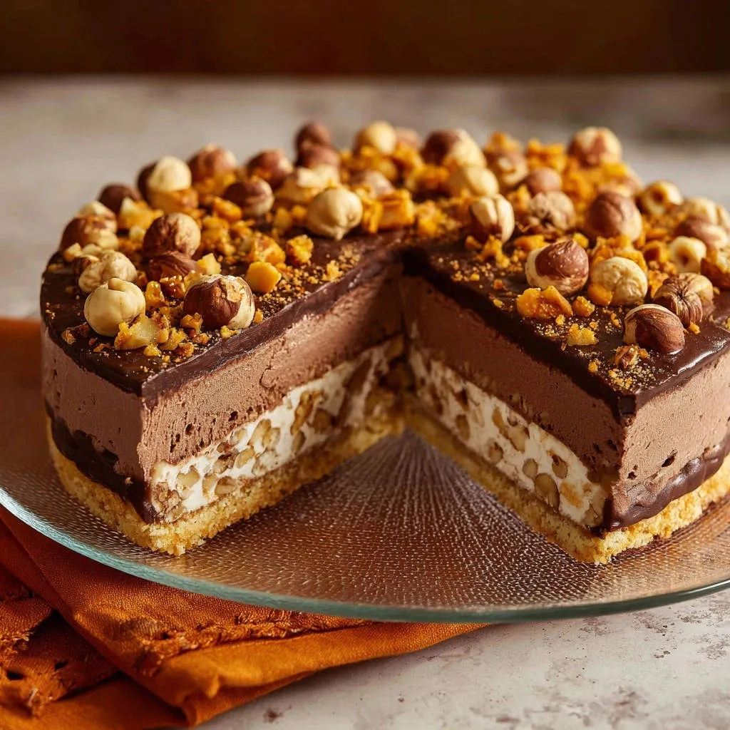 Decadent No-Bake Layered Cake: Picture-Perfect Slices - recipe image