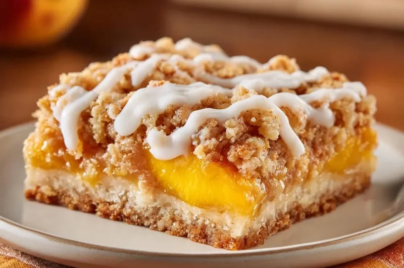 Peach Crumble Bars