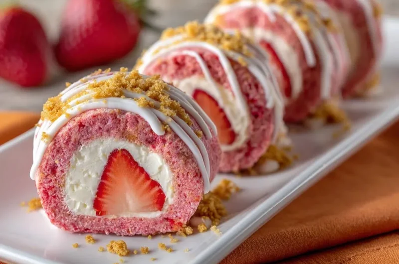 Strawberry Dream Cake Rolls