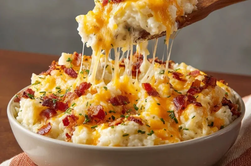 Cheesy Bacon Mashed Potatoes