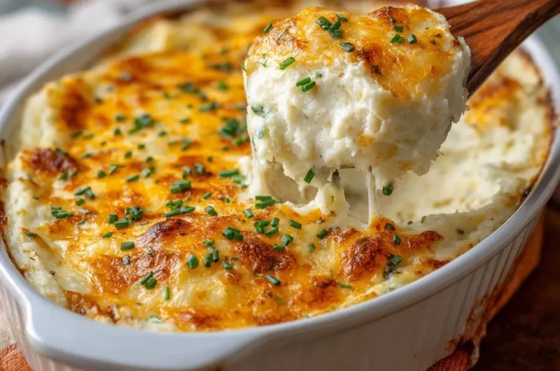 Cheesy Baked Mashed Potatoes