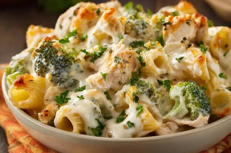 Creamy Chicken & Broccoli Pasta Bake