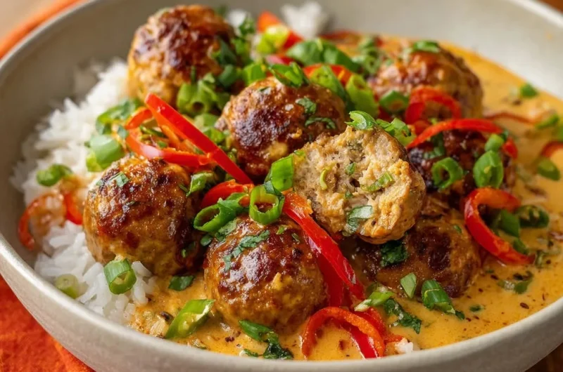 Creamy Coconut Curry Meatballs