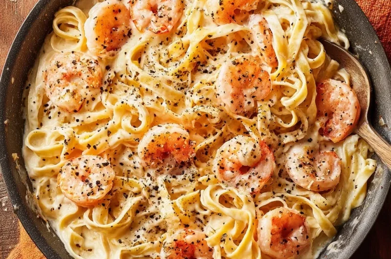 Creamy Garlic Shrimp Alfredo