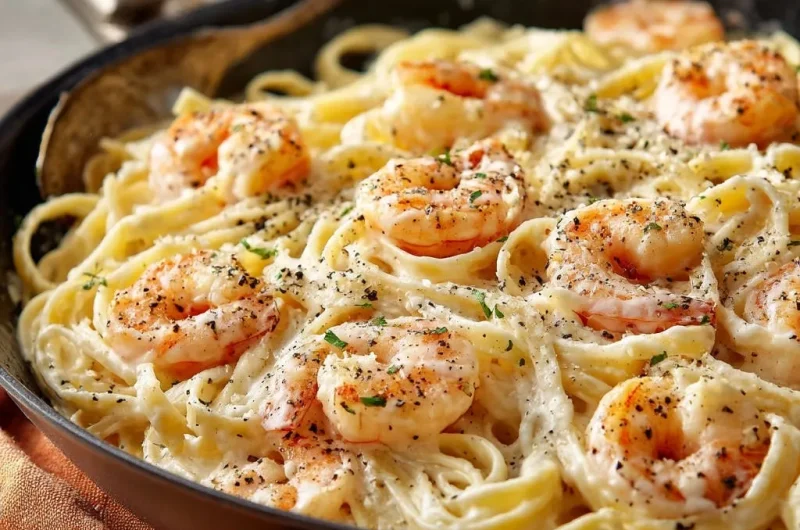 Creamy Garlic Shrimp Pasta