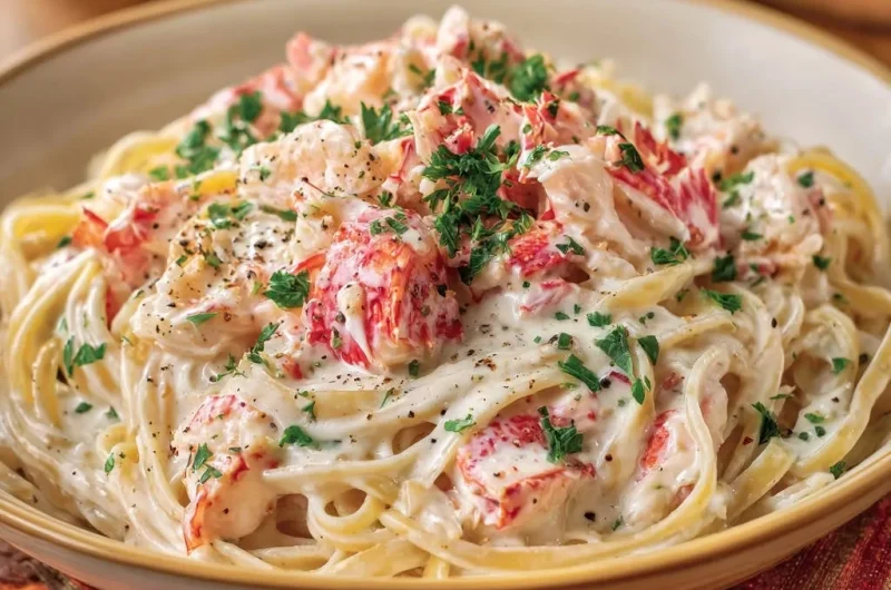 Creamy Lobster Fettuccine
