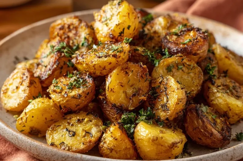 Crispy Herb Roasted Baby Potatoes