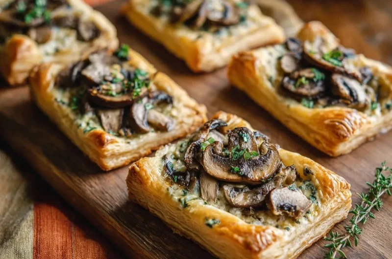 Golden Mushroom & Herb Tarts