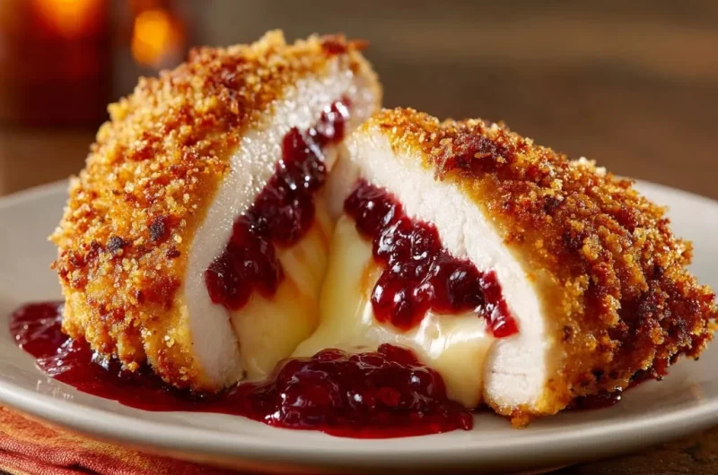 Golden Stuffed Chicken Breast