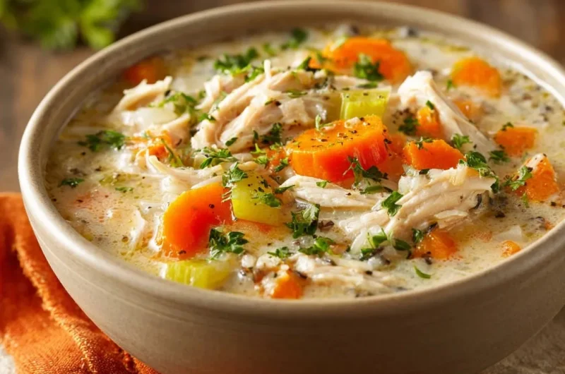 Hearty Chicken Wild Rice Soup