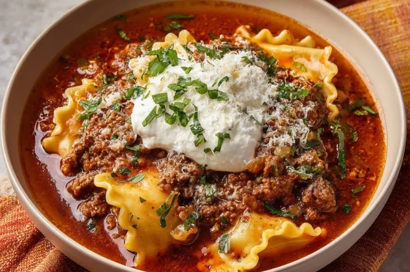 Hearty Lasagna Soup