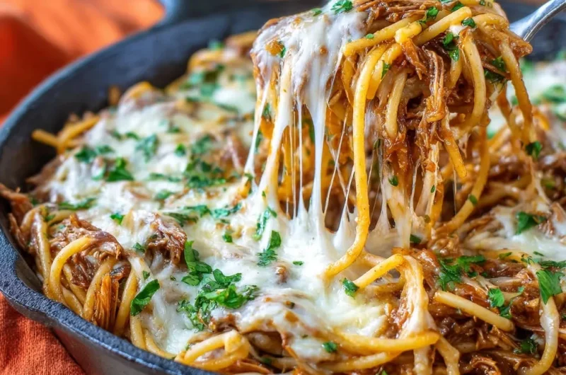 Juicy Pulled Meat Spaghetti