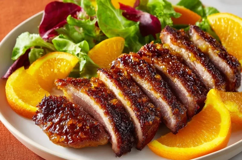 Pan-Seared Orange Glazed Duck Breast