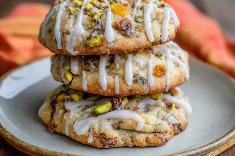 Pistachio Apricot Drop Cookies
