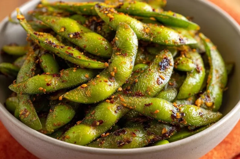 Spicy Toasted Edamame