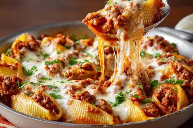 Stuffed Shells with Meat Sauce