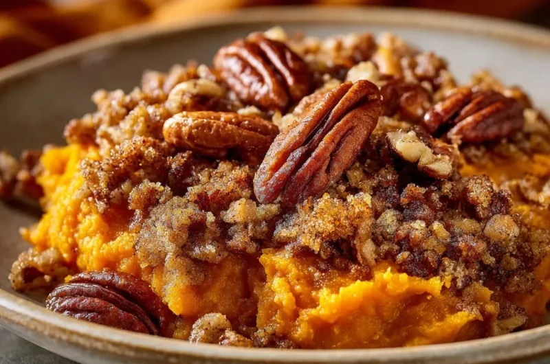 Sweet Potato Pecan Crumble