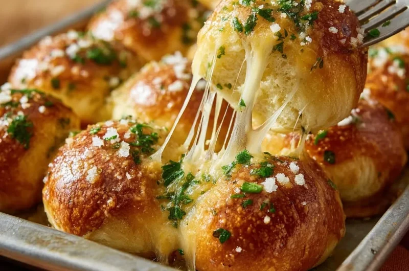 Ultimate Cheesy Garlic Pull-Apart Rolls