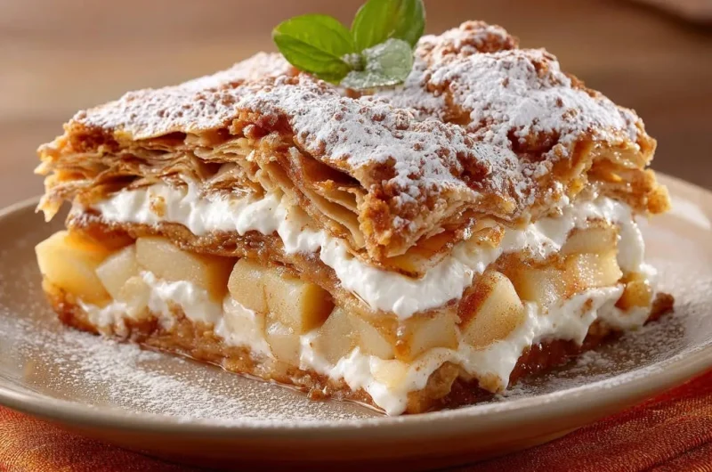 Apple Cream Pastry Stack