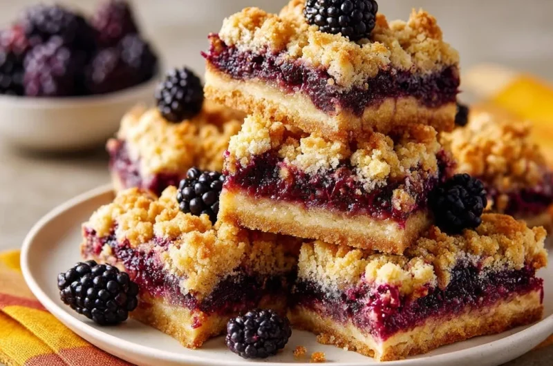 Blackberry Crumble Bars