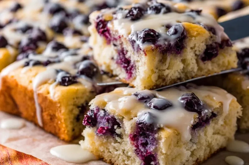 Delightful Blueberry Cake Squares