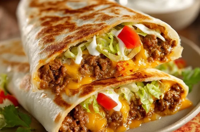 Cheesy Beef Burritos