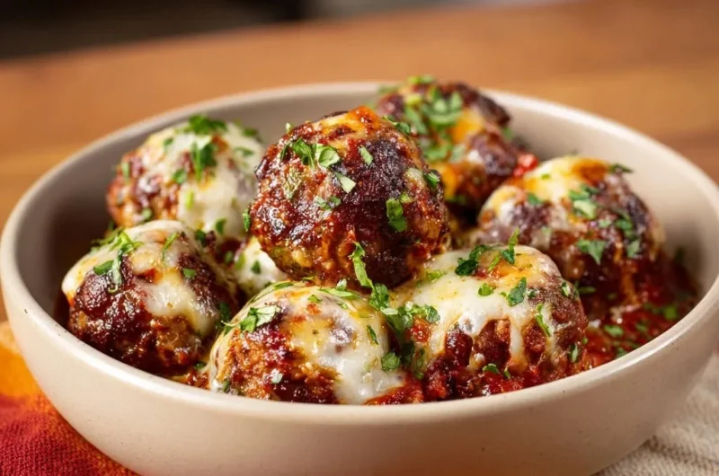 Cheesy Meatballs