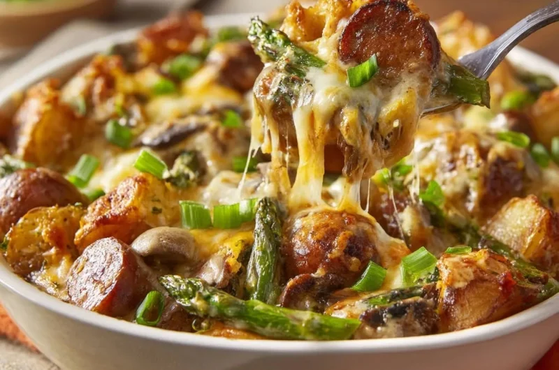 Cheesy Sausage & Veggie Bake