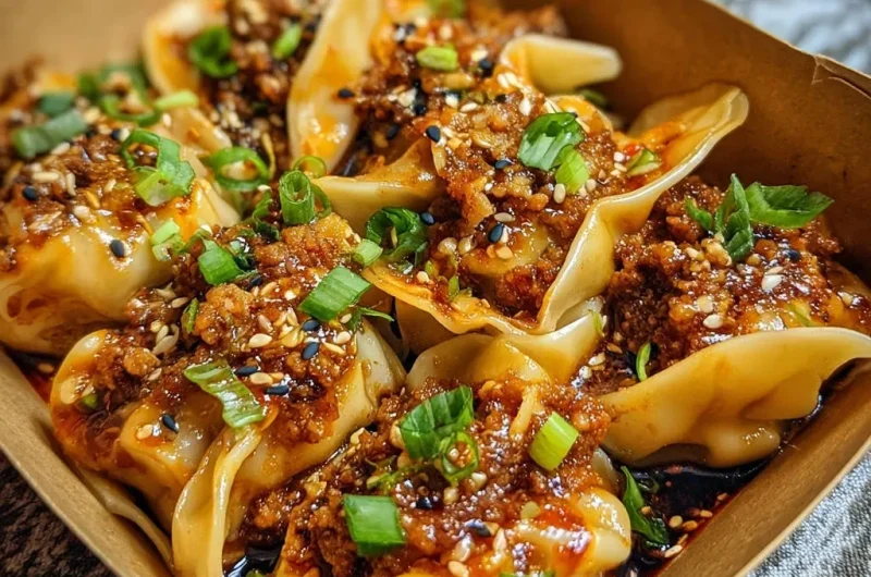 Chili Garlic Crunch Dumplings