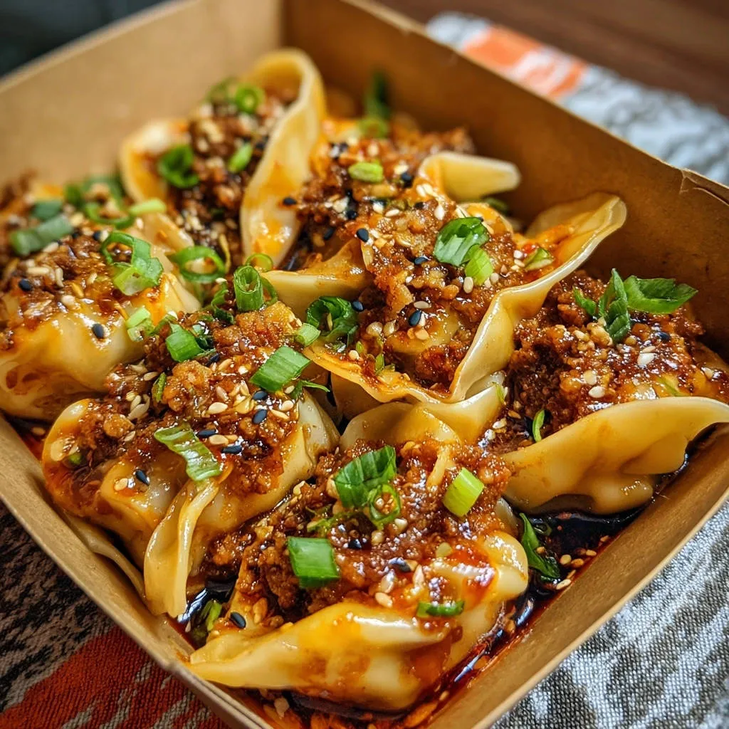Chili Garlic Crunch Dumplings: Unforgettable Flavor Layers - recipe image
