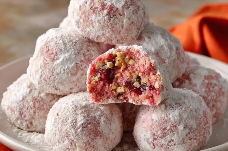 Cranberry Pecan Snowballs