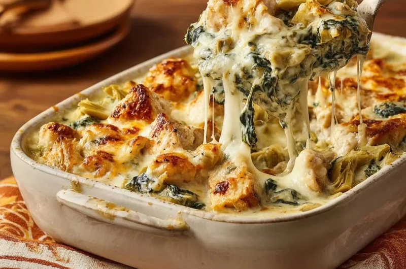 Creamy Chicken Artichoke Bake