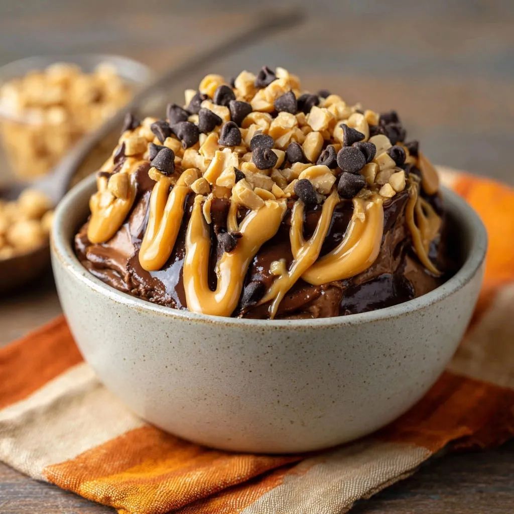 Creamy Chocolate Peanut Butter Dream: Velvety Smooth & Never Icy! - recipe image